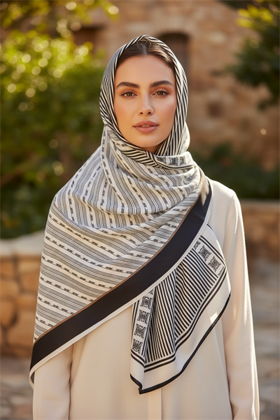 ✨ %100 Saf İpek Twill Eşarp - Özel Tasarım Tok Duruşlu ✨90x90