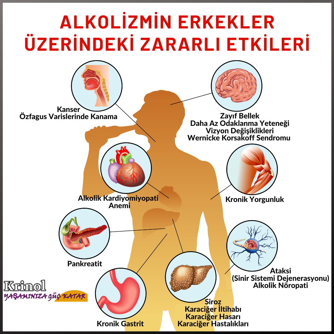 Alkolizmin Erkekler Üzerindeki Zararlı Etkileri Nelerdir?