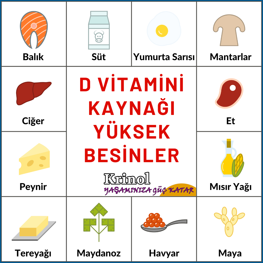 D Vitamini Kaynağı Yüksek Besinler Nelerdir?