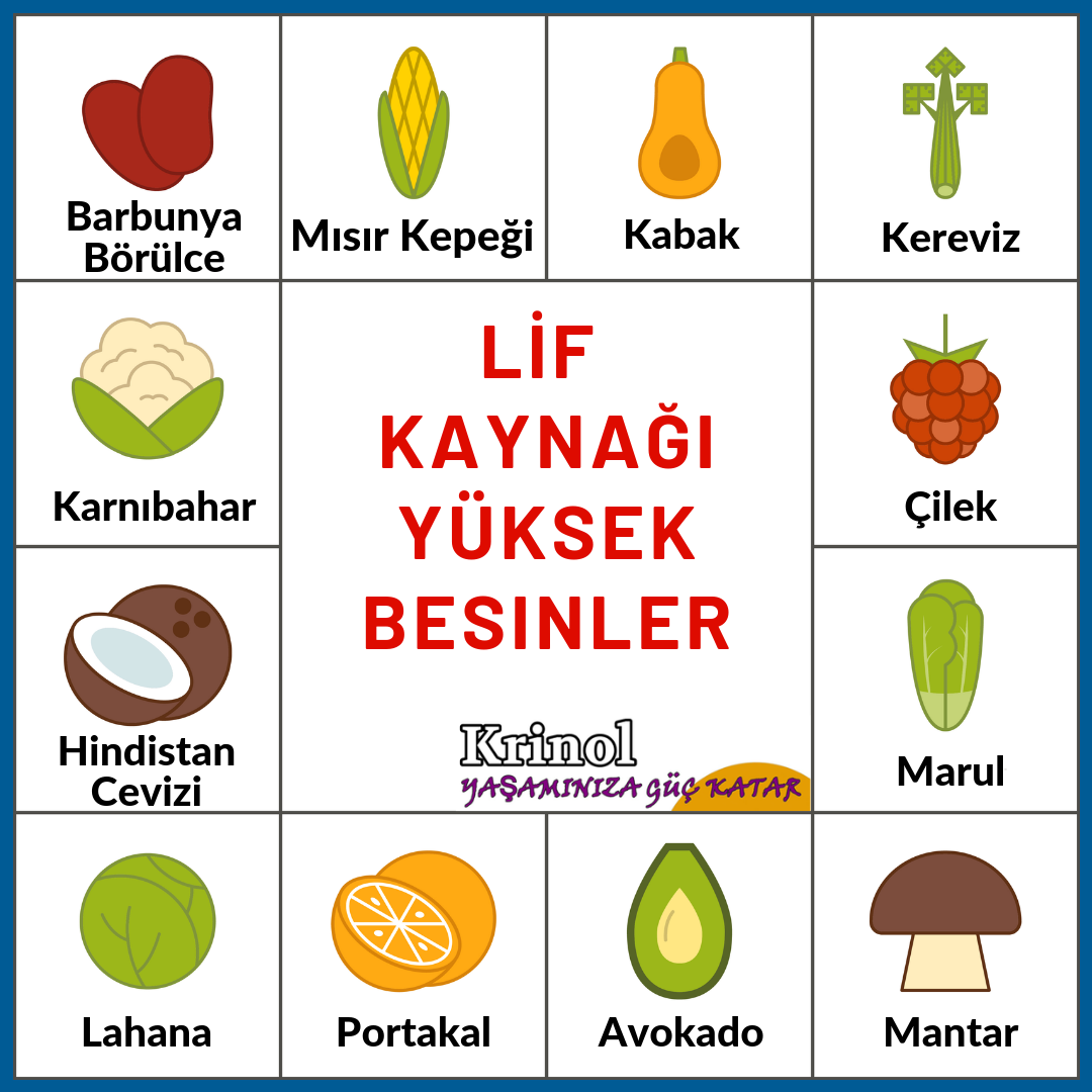 Lif Kaynağı Yüksek Besinler Nelerdir?