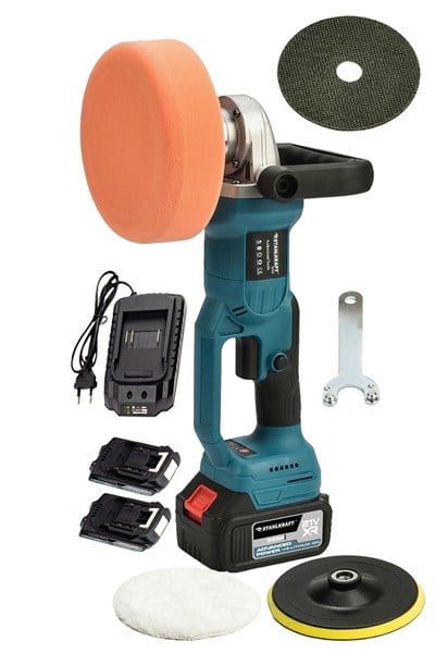STAHLKRAFT STH 5144 M 58Vf Akülü 1300W Devir Ayarlı Polisaj + Taşlama
