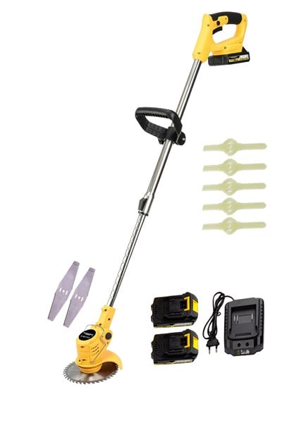 STAHLKRAFT STH 6233 S 21V Çift Akülü Teleskopik Yan Tipi Tırpan