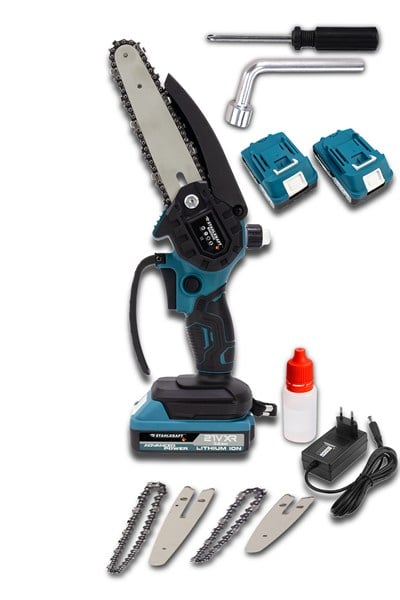 STAHLKRAFT STH 6290 M Çift Pala 21V Yağlı Akülü Dal Budama Testeresi