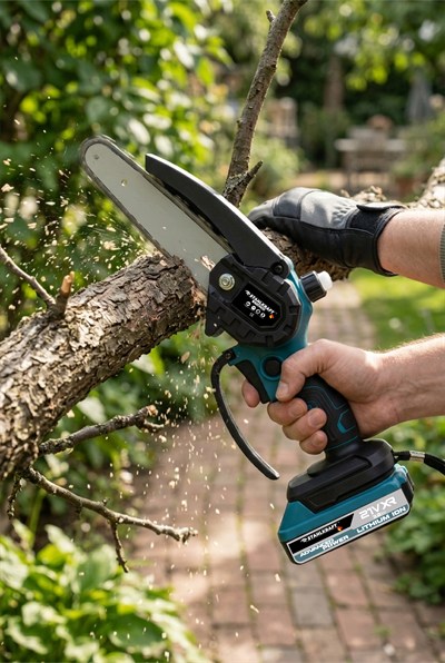 STAHLKRAFT STH 6290 M Çift Pala 21V Yağlı Akülü Dal Budama Testeresi