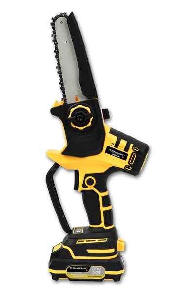STAHLKRAFT STH 6324 S 21V Dijital Ekranlı Kömürsüz Otomatik Yağlamalı Akülü Budama Testeresi (20 cm Pala)