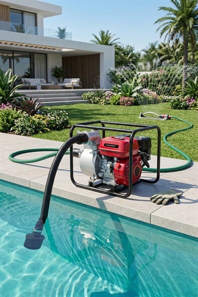 STAHLKRAFT STH 8972 K 3 Parmak Benzinli Su Motoru 6,5 HP Metal Şanzıman