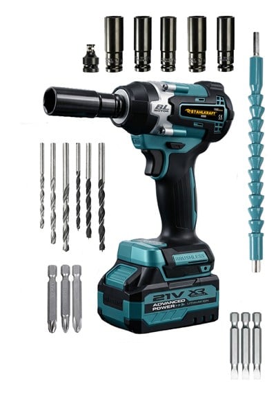STAHLKRAFT STH 9274 M 21V Kömürsüz Yüksek Torklu Somun Sökme ve Vidalama