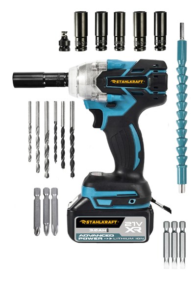STAHLKRAFT STH 9274 M 21V Kömürsüz Yüksek Torklu Somun Sökme ve Vidalama