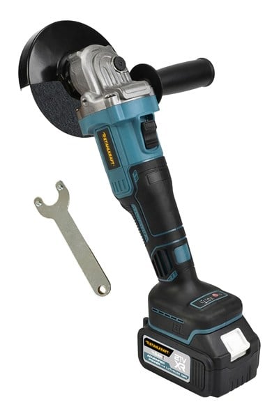 STAHLKRAFT STH 9895 M 21V Kömürsüz Dijital Göstergeli Akülü Spiral Taşlama (125mm)