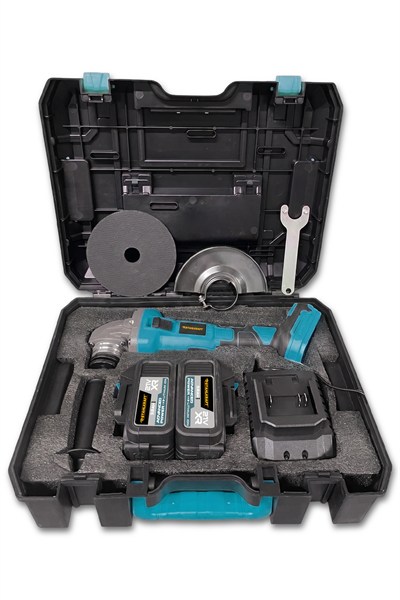 STAHLKRAFT STH 9895 M 21V Kömürsüz Dijital Göstergeli Akülü Spiral Taşlama (125mm)
