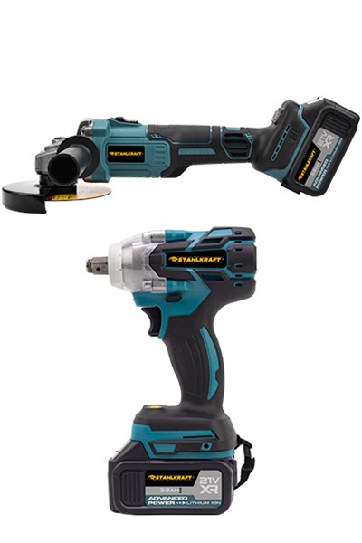 STAHLKRAFT STH 9930 2li Ultra Set Şarjlı Taşlama Şarjlı Somun