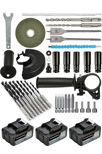 STAHLKRAFT STH 9930 2li Ultra Set Şarjlı Taşlama Şarjlı Somun