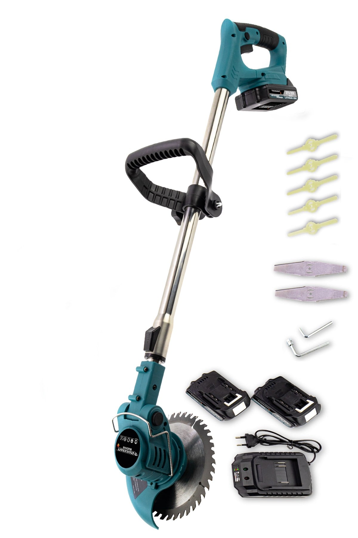 STAHLKRAFT STH 6233 21V Çift Akülü Teleskopik Tırpan (30 cm)