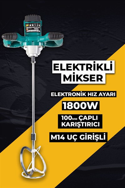 STAHLKRAFT STH 5799 1800W Elektrikli Alçı Boya ve Harç Karıştırıcı Mikser