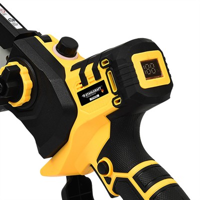 STAHLKRAFT STH 6324 58Vf Dijital Kömürsüz Oto. Yağlı 20cm Pala Akülü Dal Budama Testeresi