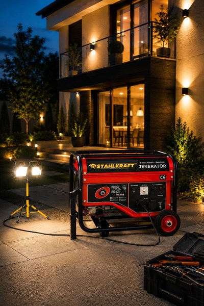 STAHLKRAFT STH 8955 3 kVA Marşlı Benzinli Jenaratör