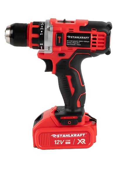 STAHLKRAFT STH 9182 K 12V Çift Akülü Lion Bataryalı Çelik Mandren