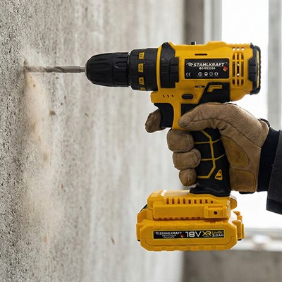 STAHLKRAFT STH 9323 S 58 VF Darbeli Çift Akülü Li-ion Bataryalı 24 Parça Matkap