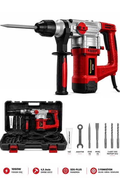 STAHLKRAFT STH 9788 K 1050W Profesyonel 6kg Kırıcı Delici Hilti