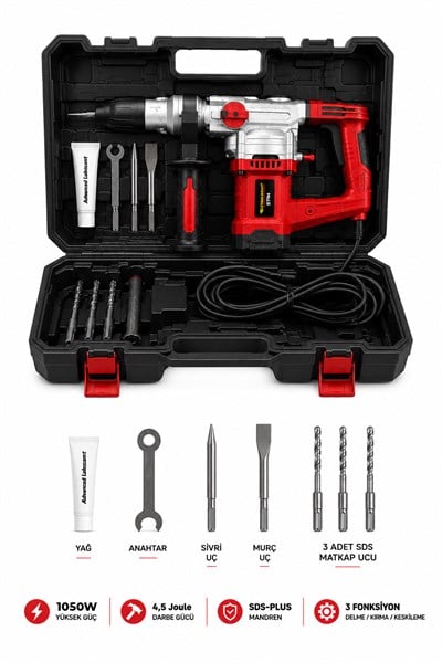 STAHLKRAFT STH 9788 K 1050W Profesyonel 6kg Kırıcı Delici Hilti