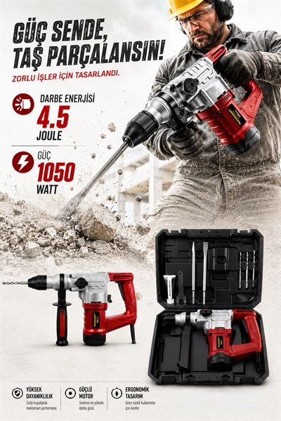 STAHLKRAFT STH 9788 K 1050W Profesyonel 6kg Kırıcı Delici Hilti