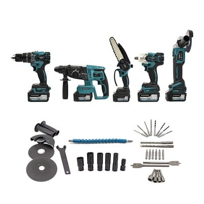 STAHLKRAFT STH 9945 58 VF 5 Lü MAX Plus Set Torklu Vidalama Somun Sıkma + Hilti + Matkap + Taşlama + Budama