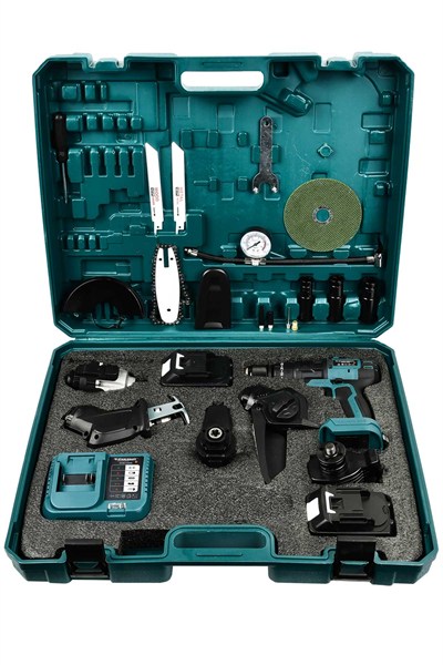 STAHLKRAFT STH 9973 M Multi Tool Şarjlı Matkap Seti (6 LI)