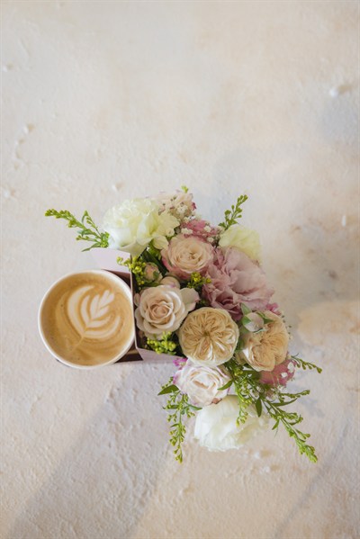 Takeaway Coffee With Flower