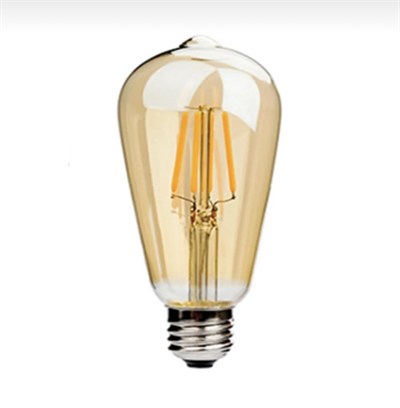 Dekoratif Rustik Bohem Led Ampul - E27 Duy - 6w -Sarı Güçlü Loş Işık (1 adet)