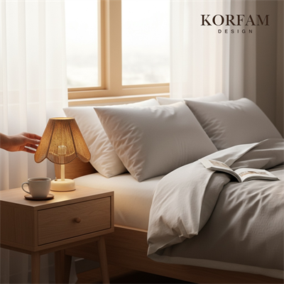 Rosalinda Modeli - Kahverengi Çiçek Şeklinde Kablosuz Pilli Masa & Gece Lambası