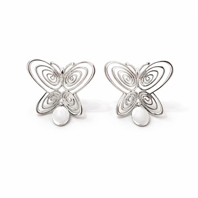 Füsun Kelebek Silver Küpe