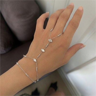Özel Seri Markiz Taşlı Silver Şahmeran