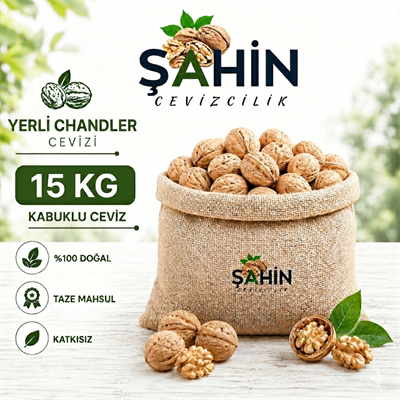 Yerli Chandler Cevizi (KABUKLU) 15 Kğ