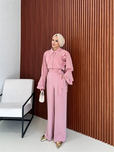 Dubai Gül Detaylı Takım 26Y-2382