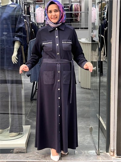 KOT GARNİLİ ELBİSE 27K-0163