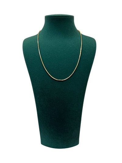 14K Gold Renk Basic İtalyan Ezme Kısa VIP Kolye (42 CM)