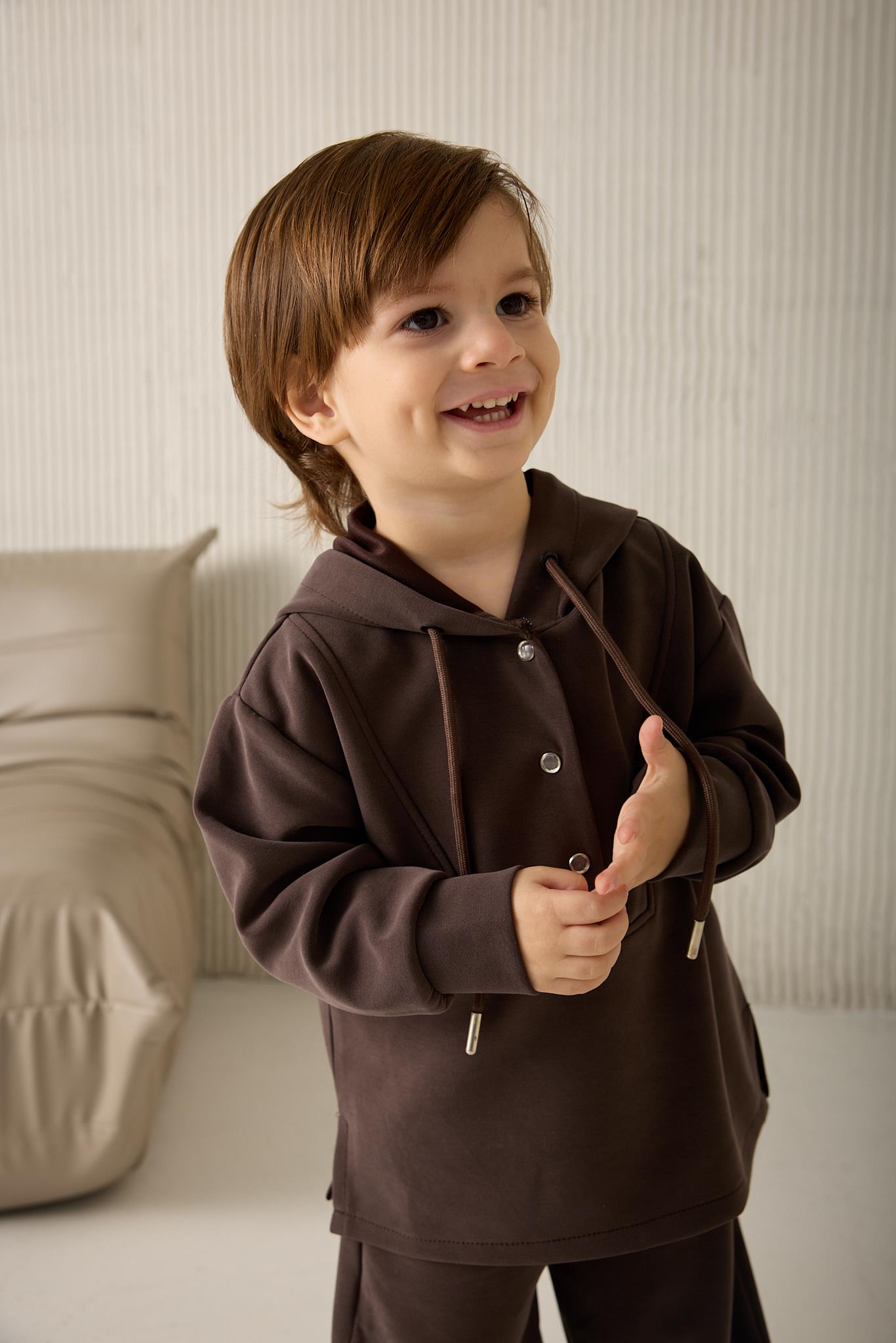 Çıtçıtlı takım Kahve