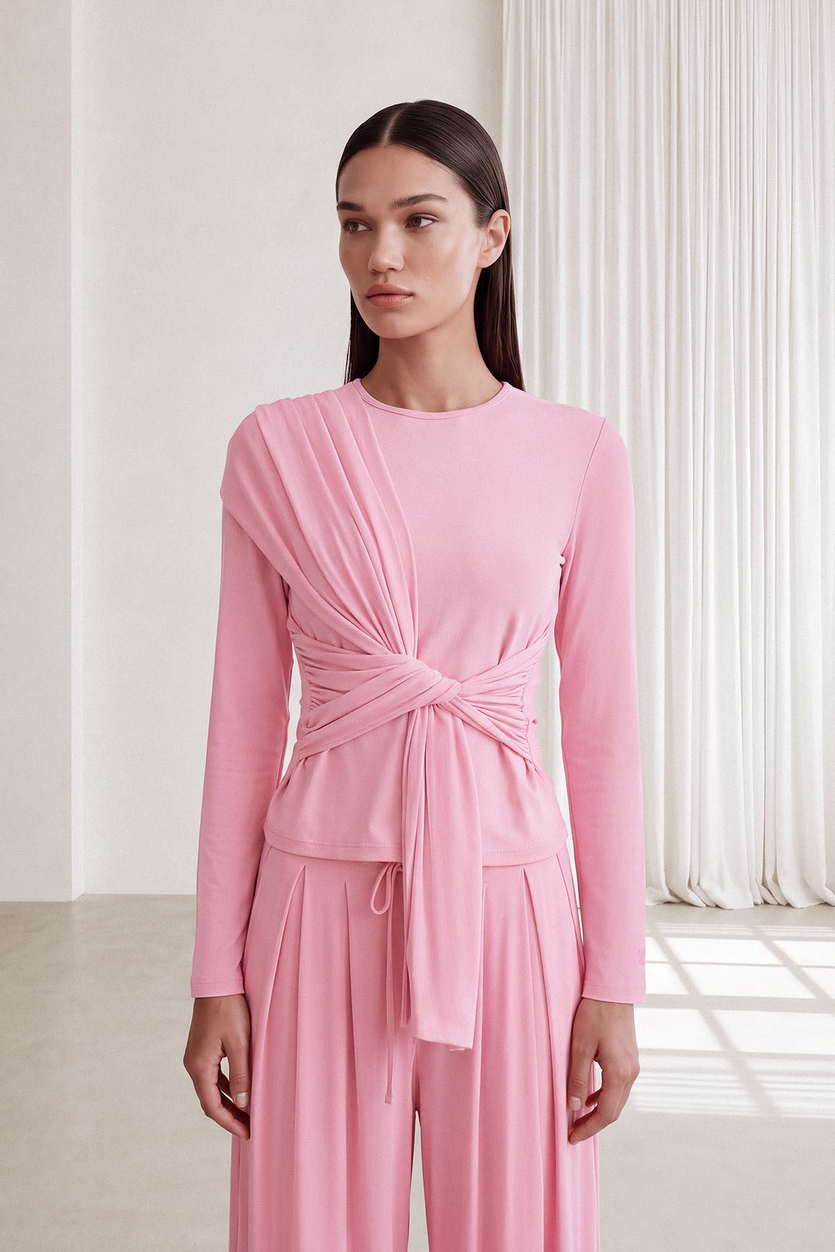 CAPRİ WRAP BLUZ Pembe