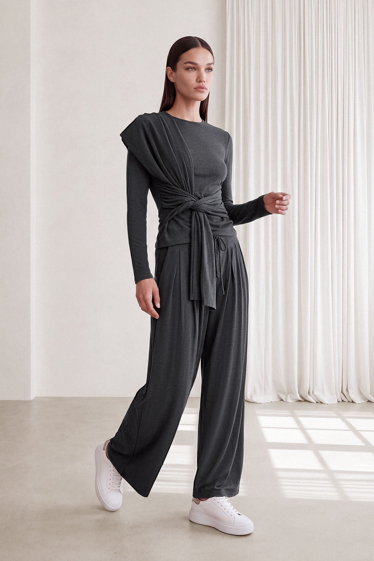 CELİNE CORD PANTOLON Antrasit