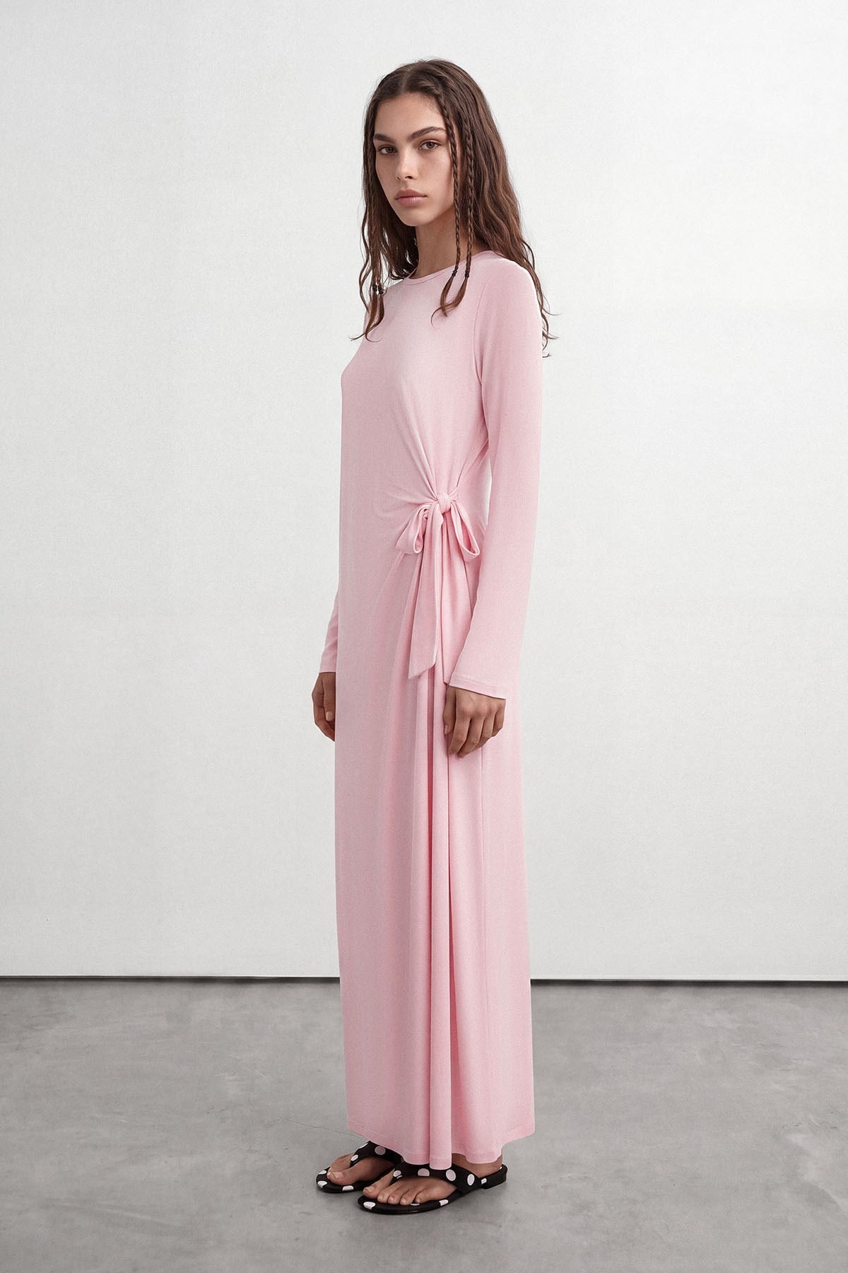 Formlu Elbise Summer Pembe