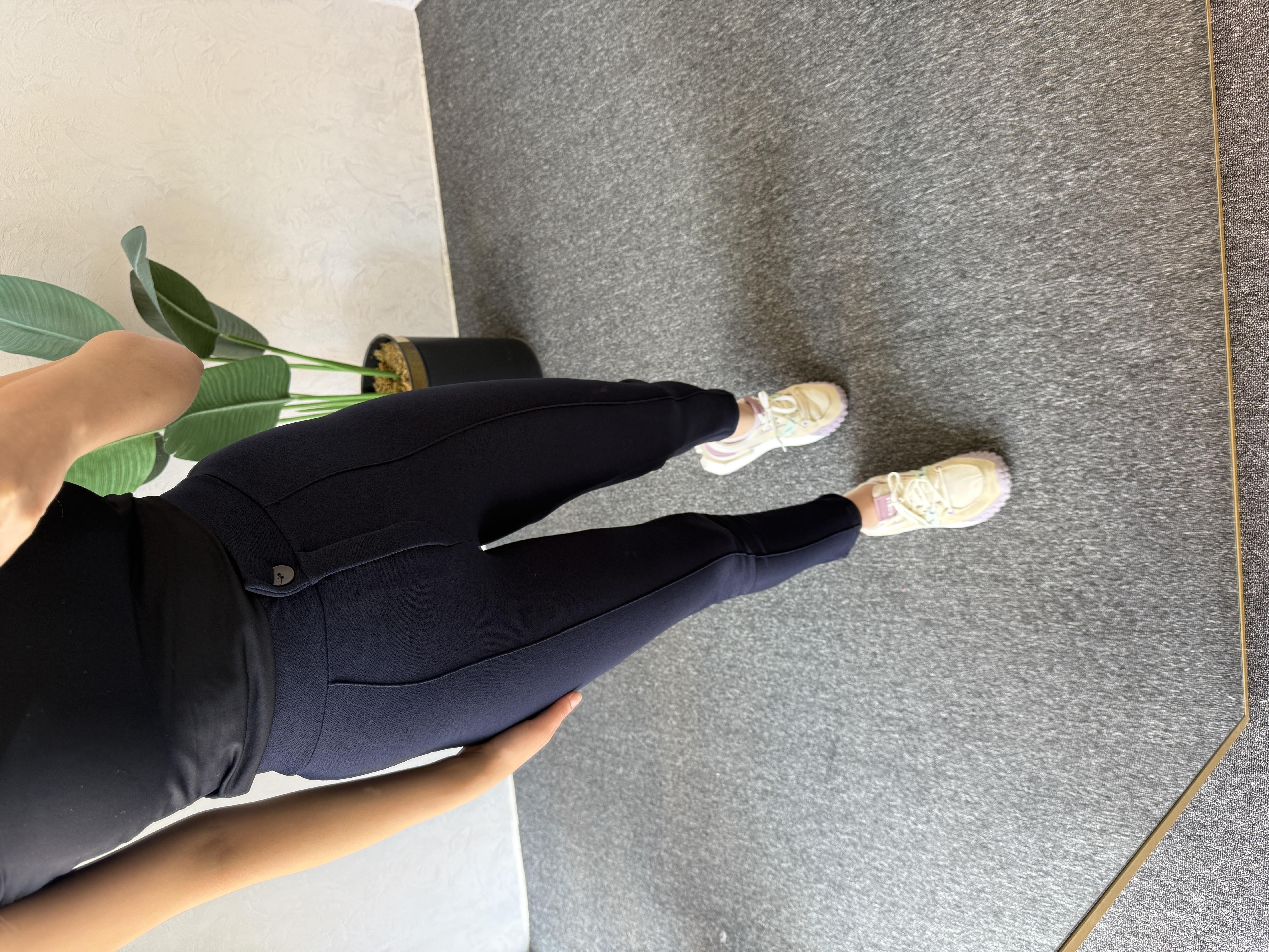 Krep Fit Pantolon Lacivert - 1068 