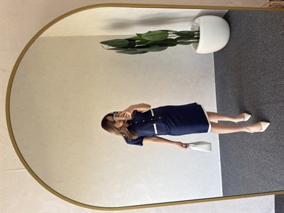 Etekli Modal Takım Lacivert - 1110