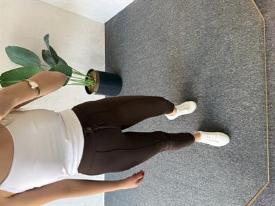 Krep Fit Pantolon Kahverengi - 1068