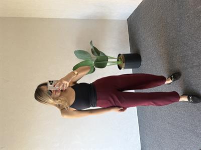 Krep Şalvar Pantolon Bordo - 1070