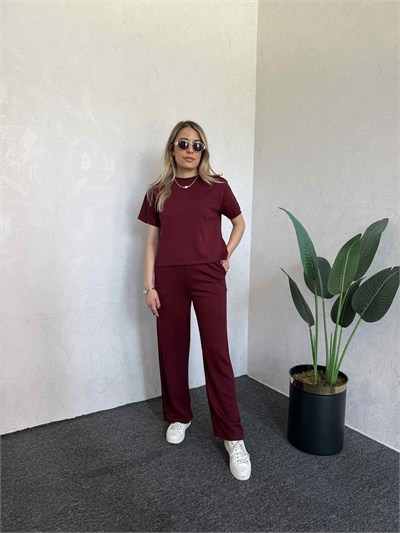 Modal Eşofman Takım Bordo - 1040