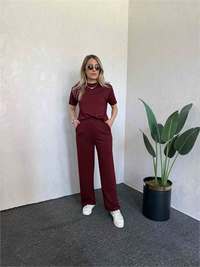 Modal Eşofman Takım Bordo - 1040