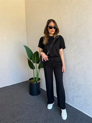 Modal Eşofman Takım Siyah - 1040