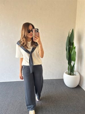 Omuz Bağlama Detay Modal Takım Antrasit - 1113