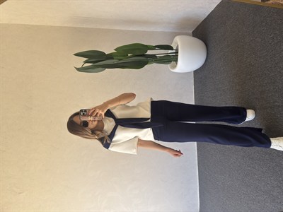 Omuz Bağlama Detay Modal Takım Lacivert - 1113