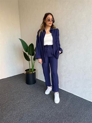 Sofia Keten Takım Lacivert - 1030